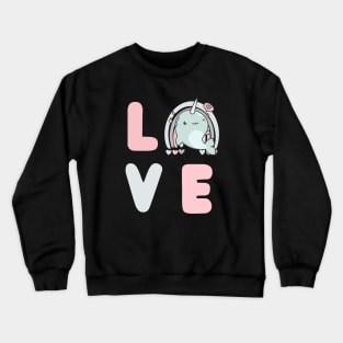 Love Narwhals Crewneck Sweatshirt